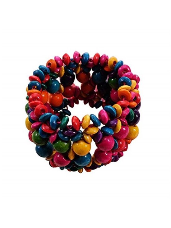 Jewelry - Multi-Color Wood Bead Stretch Bracelet Boho